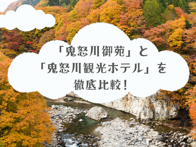 大江戸温泉物語「鬼怒川御苑」と「鬼怒川観光ホテル」を徹底比較